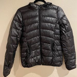Size SMALL! Shop Stevie Black Puffer Hooded Jacket